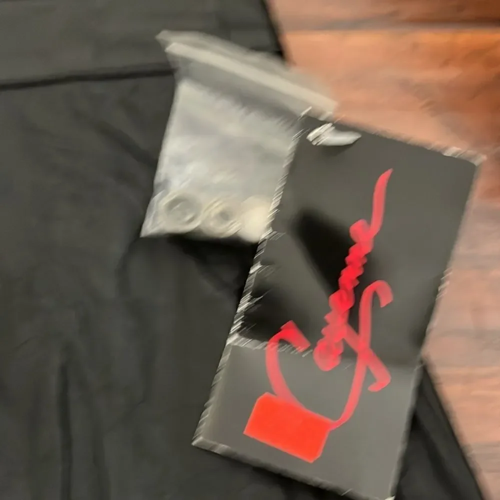 Vintage Cayenne Black Leather Skirt Feminine Zipper Closure Slit Brand New